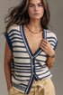 'Dwyn' Button Down Sweater Vest - Celes Fashion